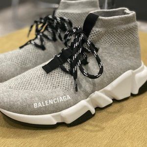 Balenciaga speed lace up sock sneakers